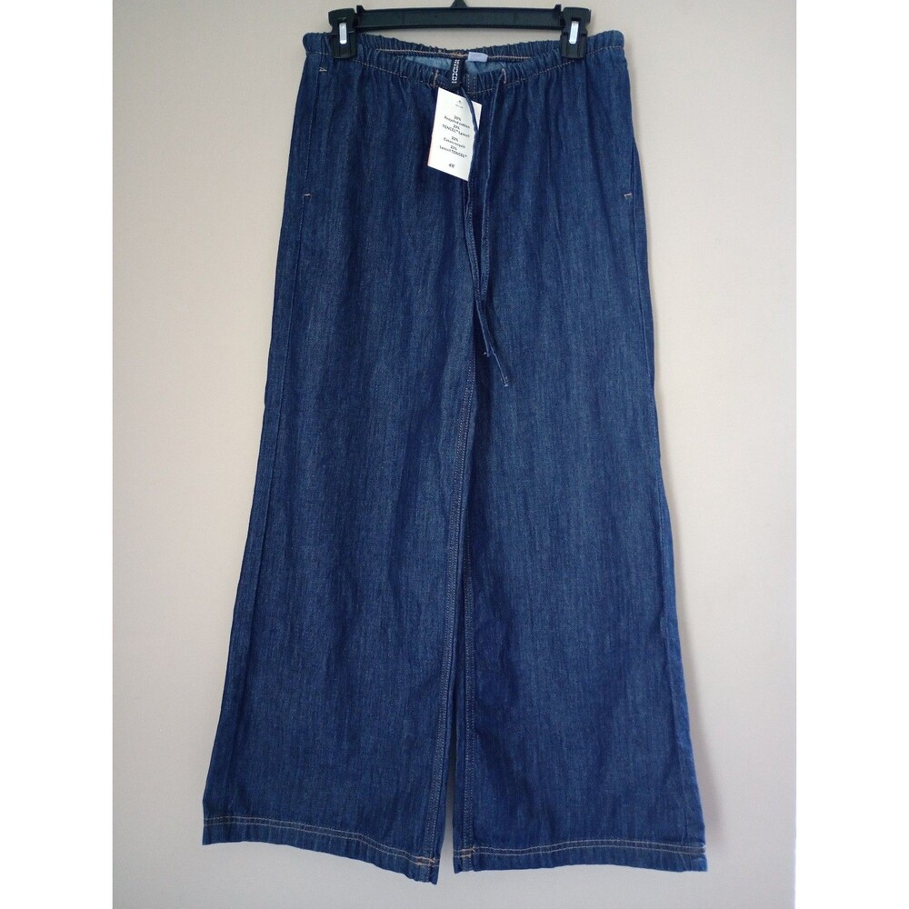 NWT H&M Divided Wide Leg Denim Jeans with Pockets Size XXS